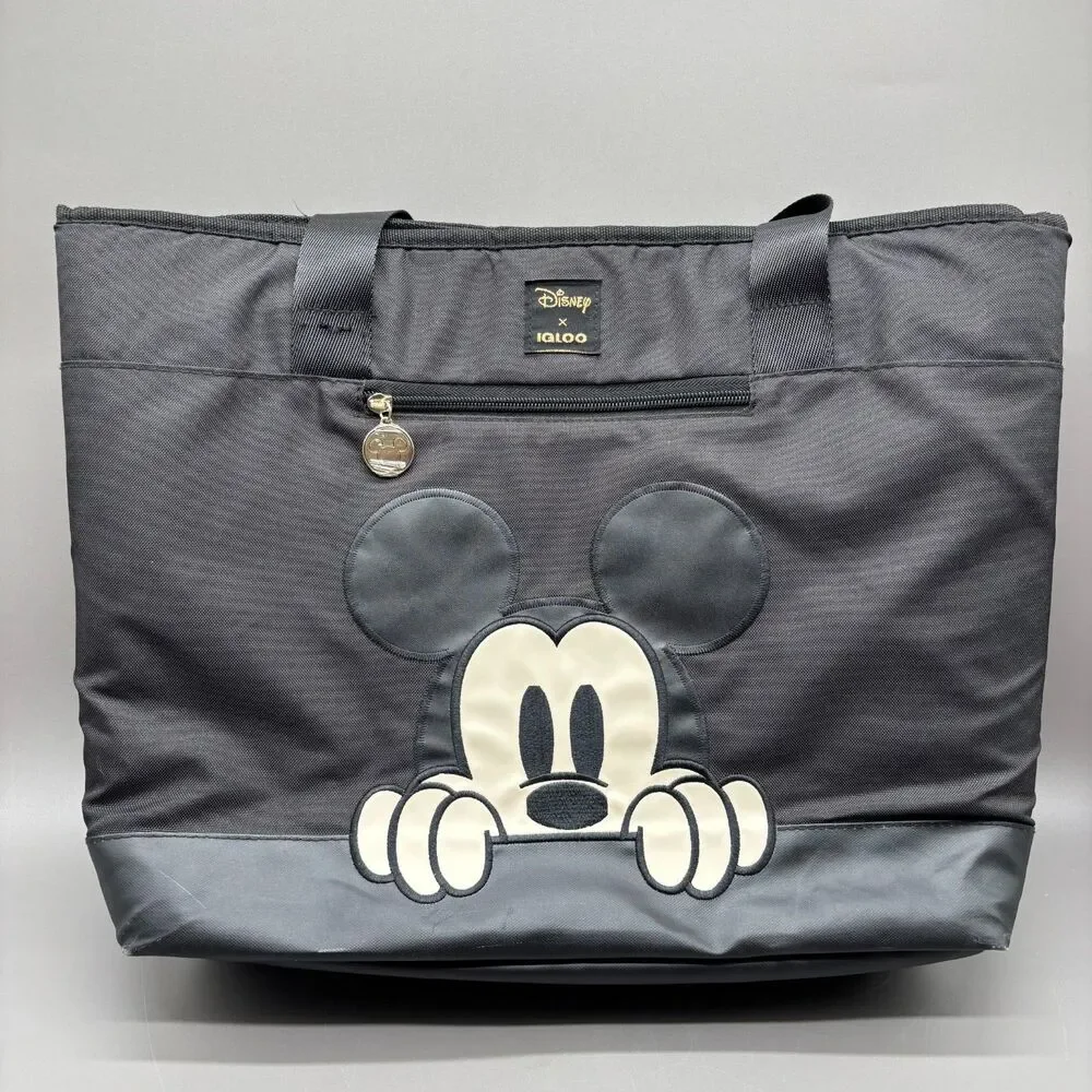 Disney x Igloo Mickey Mouse Insulated Cooler Tote Black Lunch Beach Bag 20 Can